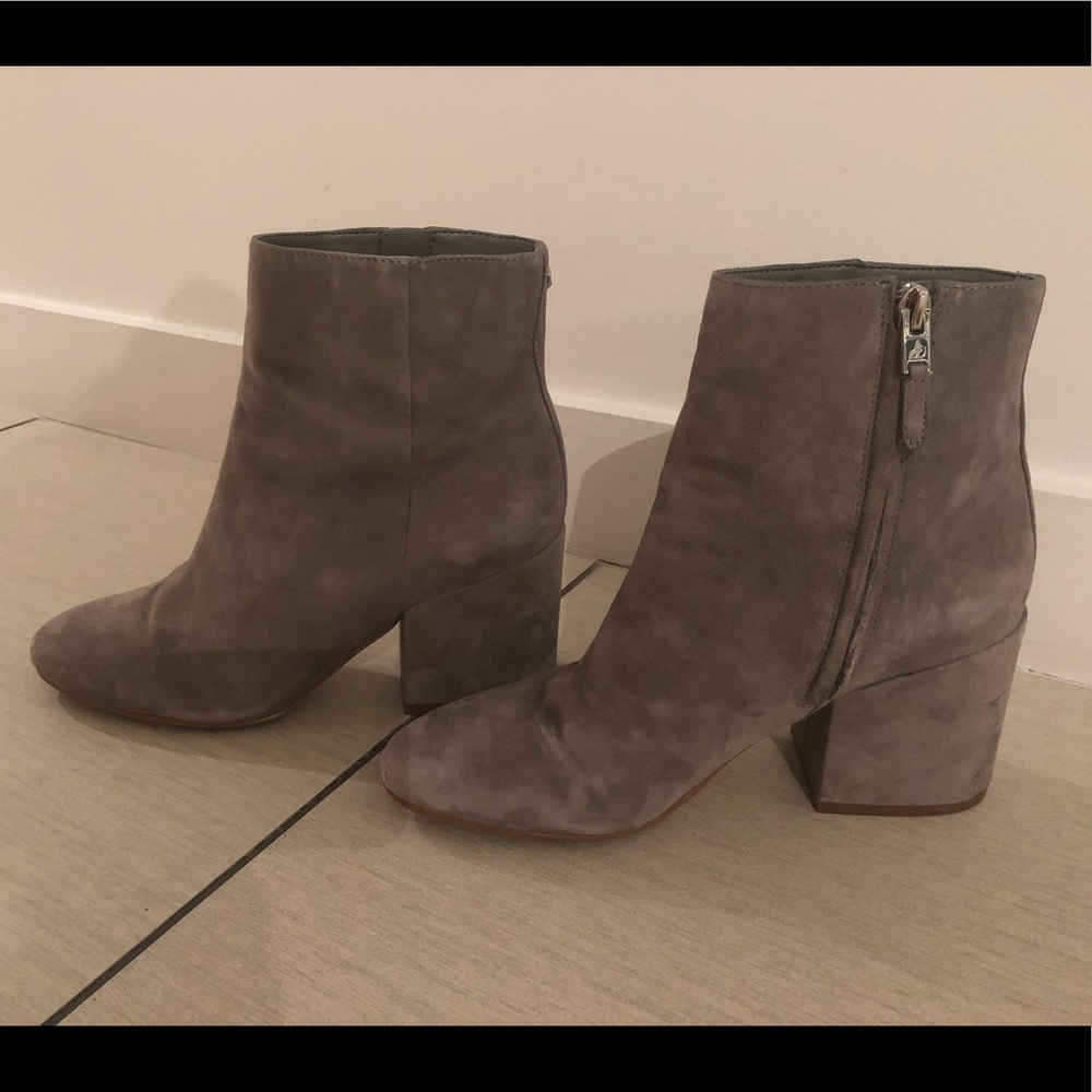 Sam Edelman Grey Suede Bootie
